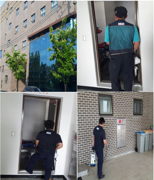 화성시 기숙사 내외부 방역작업